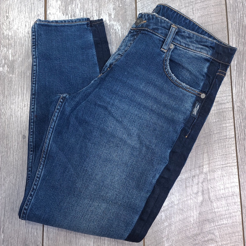Silver Jeans Womens Size 29x27 Vintage Slim Two Tone Blue Denim Mid Rise Pants